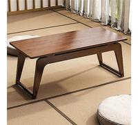 Table de sol japonaise pour thé et café, table d'autel de méditation en bambou, petite baie vitrée, style antique, 90 cm