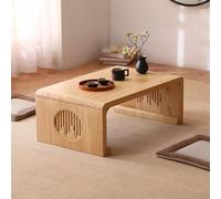 Table de sol japonaise, table basse en bois massif pour tatami, table d'appoint pour balcon et salle de sauna