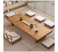 Table de sol japonaise - Table basse rectangulaire vintage pour thé et salle à manger - Meubles d'accentuation naturelle - 120 cm