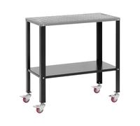 Stamos Welding Group SWG-TABLE915 Table de soudage avec roues 544 kg 91,3 x 46 cm Plaque perforée Table de soudage