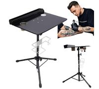 Table de tatouage, poste de travail pour tatouage, équipement de studio de tatouage portable, table réglable de 61 à 107 cm pour studio de tatouage à domicile ou salon de beauté