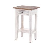 Table de téléphone Vintage PLANTA | 52x34 cm, Acajou | Tabouret de Fleur, Table d'entrée, Table d'appoint avec tiroir