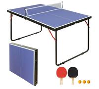 Table de tennis de table-avec filet-pliables -Dimensions du produit 137 × 76 × 66 cm-1 paire de raquettes de tennis de table