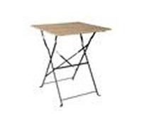 Table de Terrasse Carrée Effet Bois