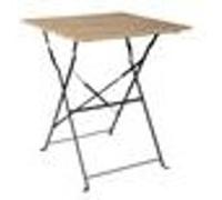 Table de Terrasse Carrée Effet Bois