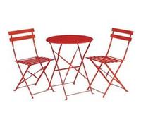 Table de Terrasse en Acier Rouge 595 mm Bolero 1 G