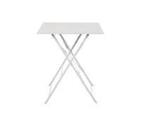 Boléro Table carrée en acier style trottoir Gris 710 x 600 x 600 mm