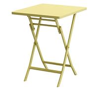 Table de terrasse pliante multifonction - Table basse ronde ou carrée polyvalente pour jardin, bistro, cour, maison et café - Design intérieur/extérieur, peu encombrant et portable