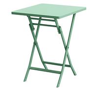 Table de terrasse pliante - Table basse ronde d'extérieur pour cour et jardin, design simple pour l'intérieur et l'extérieur