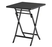 Table de terrasse pliante - Table basse ronde d'extérieur pour cour et jardin, design simple pour l'intérieur et l'extérieur