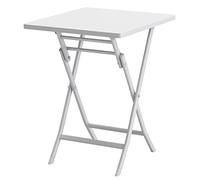 Table de terrasse pliante - Table basse ronde d'extérieur pour cour et jardin, design simple pour l'intérieur et l'extérieur