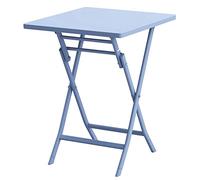 Table de terrasse pliante - Table basse ronde d'extérieur pour cour et jardin, design simple pour l'intérieur et l'extérieur