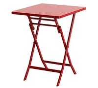 Table de terrasse pliante - Table basse ronde d'extérieur pour cour et jardin, design simple pour l'intérieur et l'extérieur