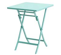 Table de terrasse pliante - Table basse ronde d'extérieur pour cour et jardin, design simple pour l'intérieur et l'extérieur