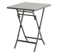 Table de terrasse pliante - Table basse ronde d'extérieur pour cour et jardin, design simple pour l'intérieur et l'extérieur