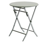 Table de terrasse pliante - Table basse ronde d'extérieur pour cour et jardin, design simple pour l'intérieur et l'extérieur