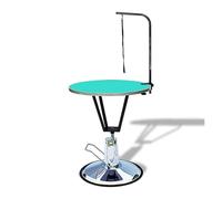 Table de toilettage hydraulique rotative à 360° avec bras réglable et nœud coulant antidérapant pour chats et chiens, rose (vert)
