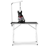 Table de toilettage pliable pour animaux de compagnie - Hauteur réglable avec bras et laisse - Table de toilettage professionnelle pour chiens de petite à moyenne taille - Table de toilettage pliable