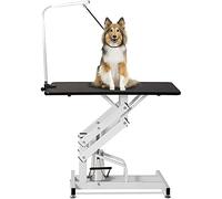 Table de toilettage pour chien/chat/animal de compagnie, table de toilettage pour chiens de petite/grande taille, table de toilettage hydraulique élévatrice, table de toilettage portable ave