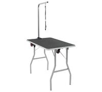 vidaXL Table de toilettage pour chien portable avec roulettes