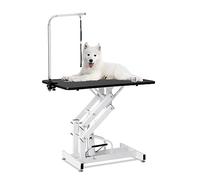 Table de toilettage pour chien Table de toilettage professionnelle robuste pour chien, table de toilettage pour chien avec pompe hydraulique, avec bras réglable pour chiens et animaux de tai