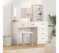 vidaXL Table de Toilette Marron 78.5 x 41 x 135 cm Bois d'ingénierie, Bureau Moderne rectangulaire, Table de Rangement, Meuble déco Solide, pièce Polyvalente pour la Maison