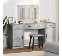 Table de Toilette avec tiroir 3 pcs Bois d'ingénierie Coiffeuse moderne vidaXL v