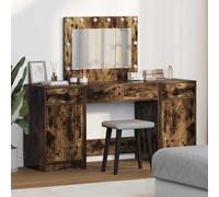 Table de Toilette avec tiroir 3 pcs Bois d'ingénierie Coiffeuse moderne vidaXL v