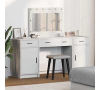 Table de Toilette avec tiroir avec porte 3 pc Bois d'ingénierie vidaXL vidaXL