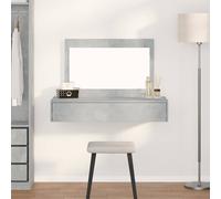 vidaXL Table de Maquillage Murale avec lumières LED - Chêne Noir