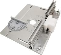 Table De Toupie Insert Plaque Jauge D’Onglet pour Menuiserie Banc Scie à Table Tondeuse Multifonctionnelle Gravure