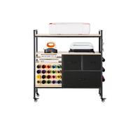 Table de Travail Artisanal Chariot de Rangment Avec 20 Porte-rouleau de Vinyle