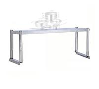 Table de travail en acier inoxydable, pour cuisine, restaurant, buanderie et atelier 60/80/90/100 cm de long, étagère simple couche station de préparation des aliments