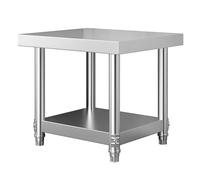 Table de Travail en Acier Inoxydable, Table de préparation, Table de Cuisine Robuste, for Restaurants, hôtels, ateliers ; Îlot de Cuisine, armoires de Buffet(Double,60x50x80cm)