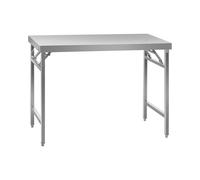 Table de travail en inox - ECO - 60 x 120 cm - 210 kg - pliable - Royal Catering RCAT-120/60KE