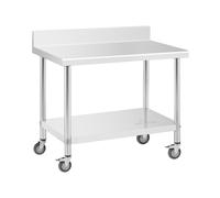 Table de travail en inox - PREMIUM - 60 x 100 cm - 155 kg - Dosseret - Royal Catering RCAT-100/60-WS