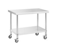 Table de travail en inox - PREMIUM - 60 x 100 cm - 155 kg - Royal Catering RCAT-100/60-W