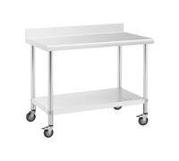 Table de travail en inox - PREMIUM - 60 x 120 cm - 158 kg - Dosseret - Royal Catering RCAT-120/60-WS