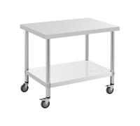 Table de travail en inox - PREMIUM - 70 x 100 cm - 155 kg - Royal Catering RCAT-100/70-W