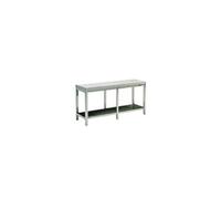 Table de travail Inox Avec Etagère Soudée et Renfort - Gamme 800 - - 2800x800