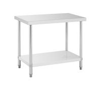 Royal Catering Table de travail inox - 100 x 60 cm - 90 kg RCAT-100/60-NW