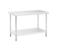 Table de travail inox - ECO - 120 x 60 cm - 110 kg - Royal Catering RCAT-120/60-NW