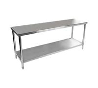 Table de travail inox - ECO - 200 x 60 cm - 400 kg - Royal Catering RCAT-200/60