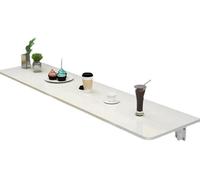 Table de travail murale pliable, bureau de cuisine portable, petit bureau flottant en bois, table d'étagère murale compacte, 70 x 30 cm, parfaite pour la maison et le bureau