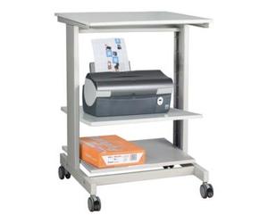 Table de travail p. PC H670xl600xP500mm gris clair, RAL 7035 mobile Quantité:1