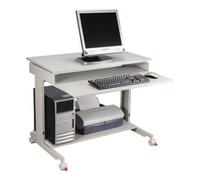 Table de travail p. PC H720-1100xl900xP500mm gris clair, RAL 7035 mobile Quantité:1
