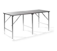 Table de Travail Pliable en Acier Inoxydable 200 x 80 x 90 cm