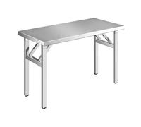 Table De Travail Pliante Commerciale En Acier Inoxydable, Table De Préparation De Cuisine, Bureau D'extérieur Multifonctionnel Et Pratique Pour Restaurant, Garage, En, 90*40*75cm/35.4*15.7*29.5in