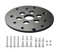 Table de travail pour fraiseuse en acier avec ouverture centrale de 3,2 cm pour bague de guidage, base stable pour des tâches de routage et de perçage précises en atelier