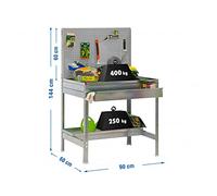 Table de travail pour jardin BT2 galvanisé/galvanisé Simonrack 1440 x 900 x 600 mm